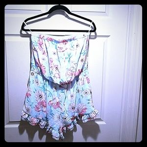 Forever 21+ Strapless Floral Romper