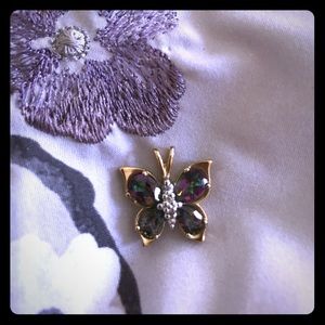 10k Gold Butterfly Necklace Charm