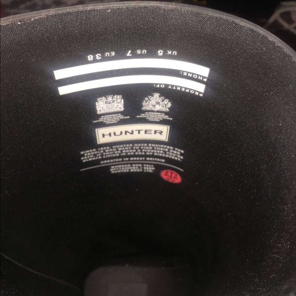 Hunter Matte Black Boots‼️‼️