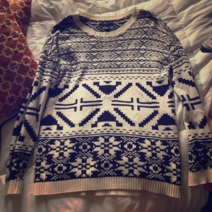 Black and White Forever 21 Sweater