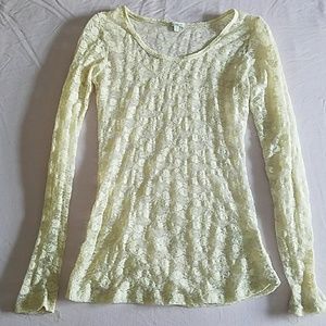 Lacy long sleeve shirt