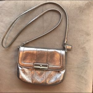 Coach metallic bag - Kristin silver crossbody