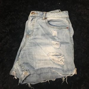 F21 denim shorts