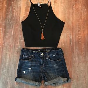 American Eagle Ripped Jean Shorts
