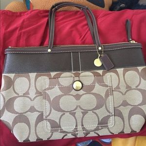 Brown Coach Tote