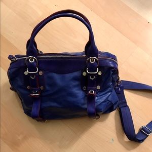Rare MZ Wallace crossbody handbag cobalt satchel