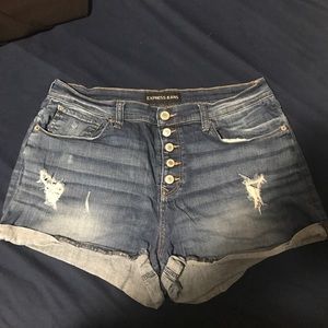 Express Button Fly shorts