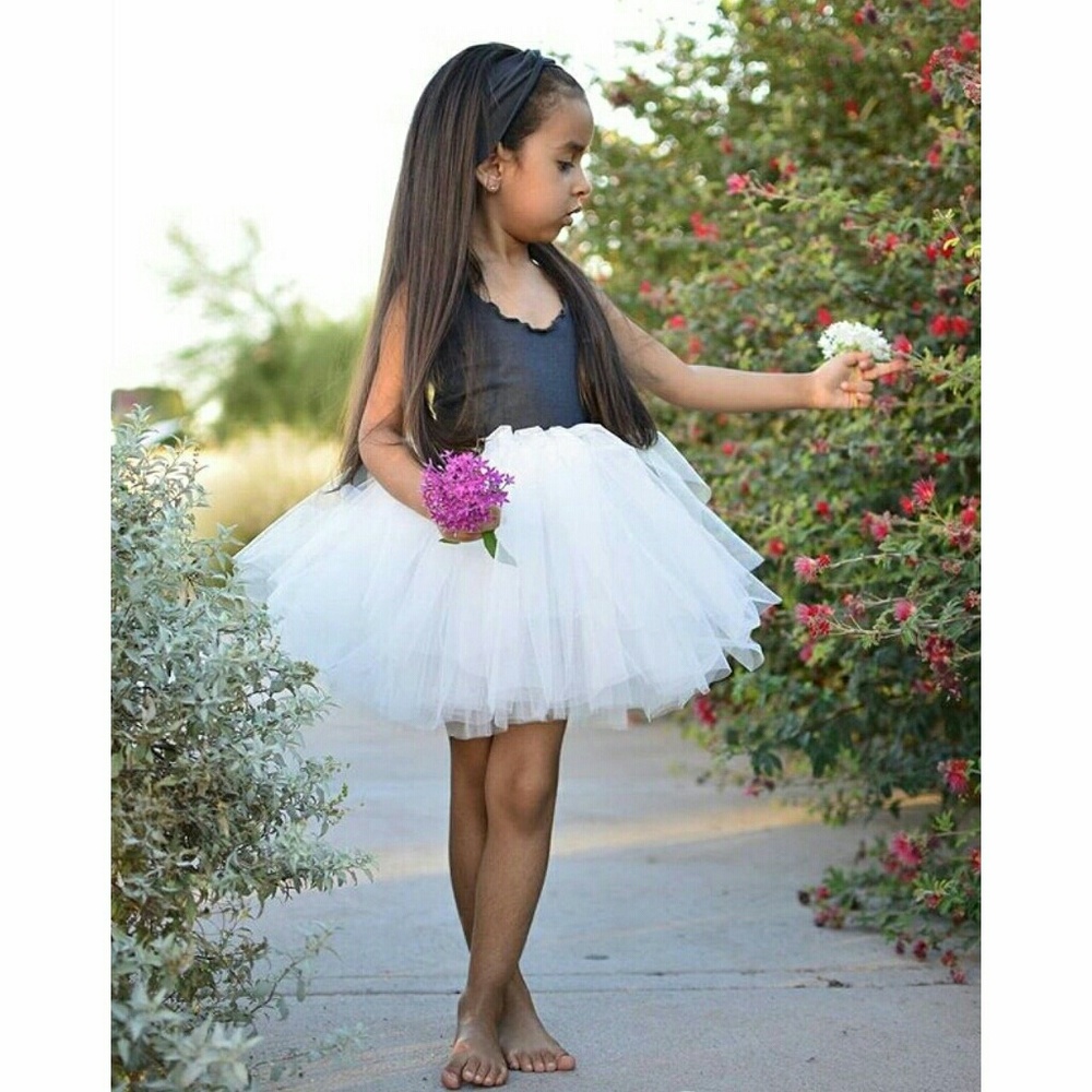 Tutu Ballerina Dress in Dark Grey