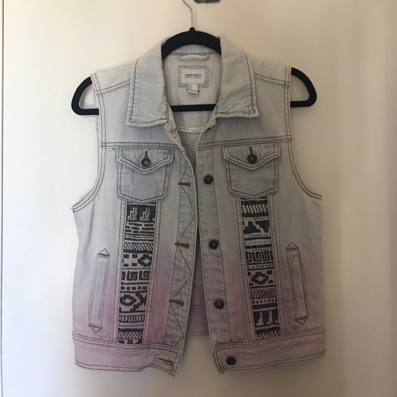 Forever 21 Denim Vest - Picture 1 of 2