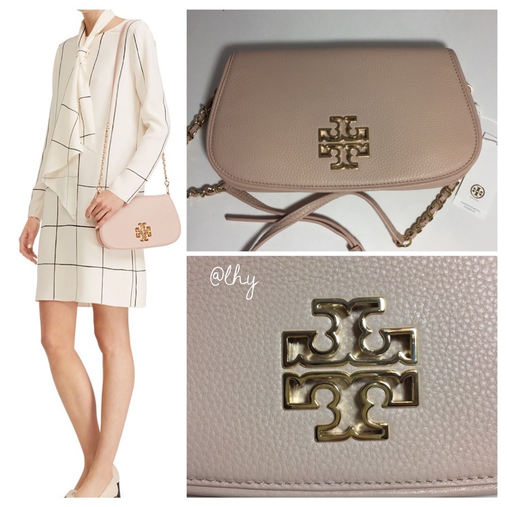 ❌SOLD❌ TORY BURCH BRITTEN CROSSBODY CLUTCH - Picture 1 of 8