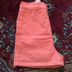 Made in US cotton high waisted shorts