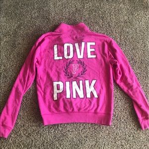 PINK Victoria Secret quarter zip Sweatshirt