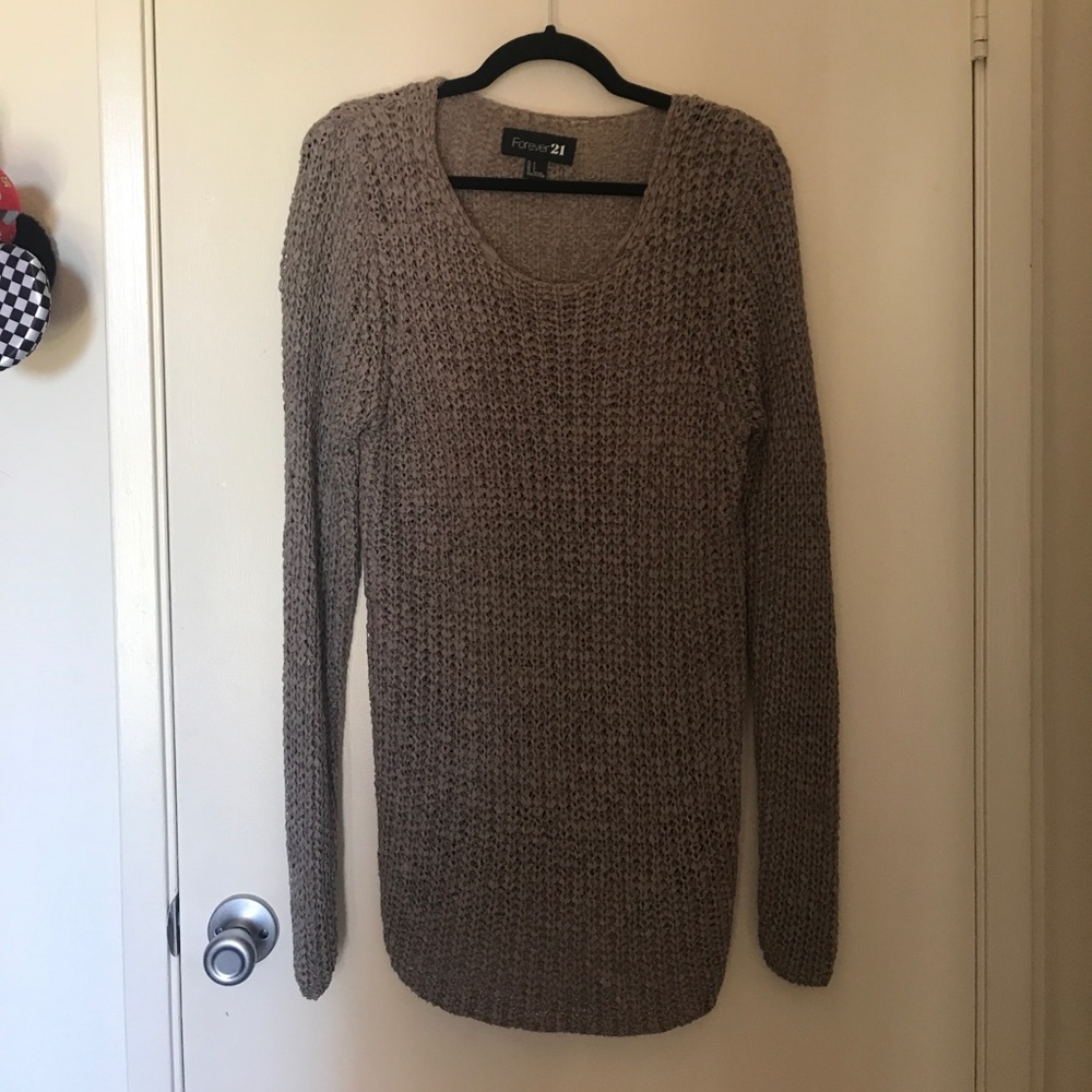 Forever 21 Brown Knit Sweater