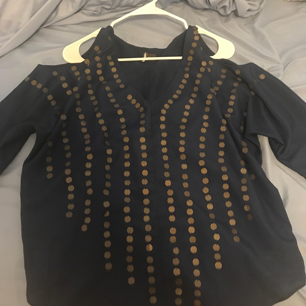 Sparkle & Fade 3/4-sleeve blouse
