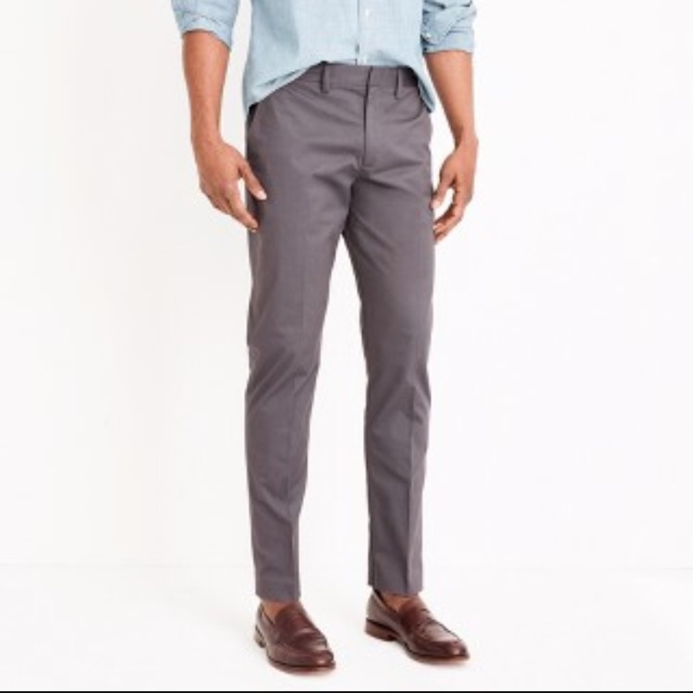 NWT J CREW Broken-In Chino, Charcoal 34 x 30
