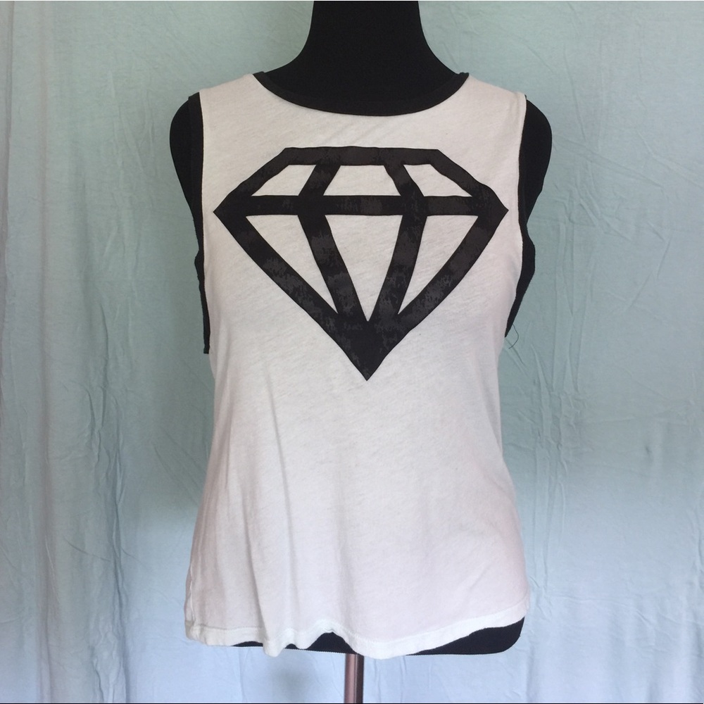 MINT GREEN Diamond Muscle Tank