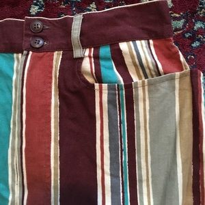 Vintage Stripe Pencil Skirt