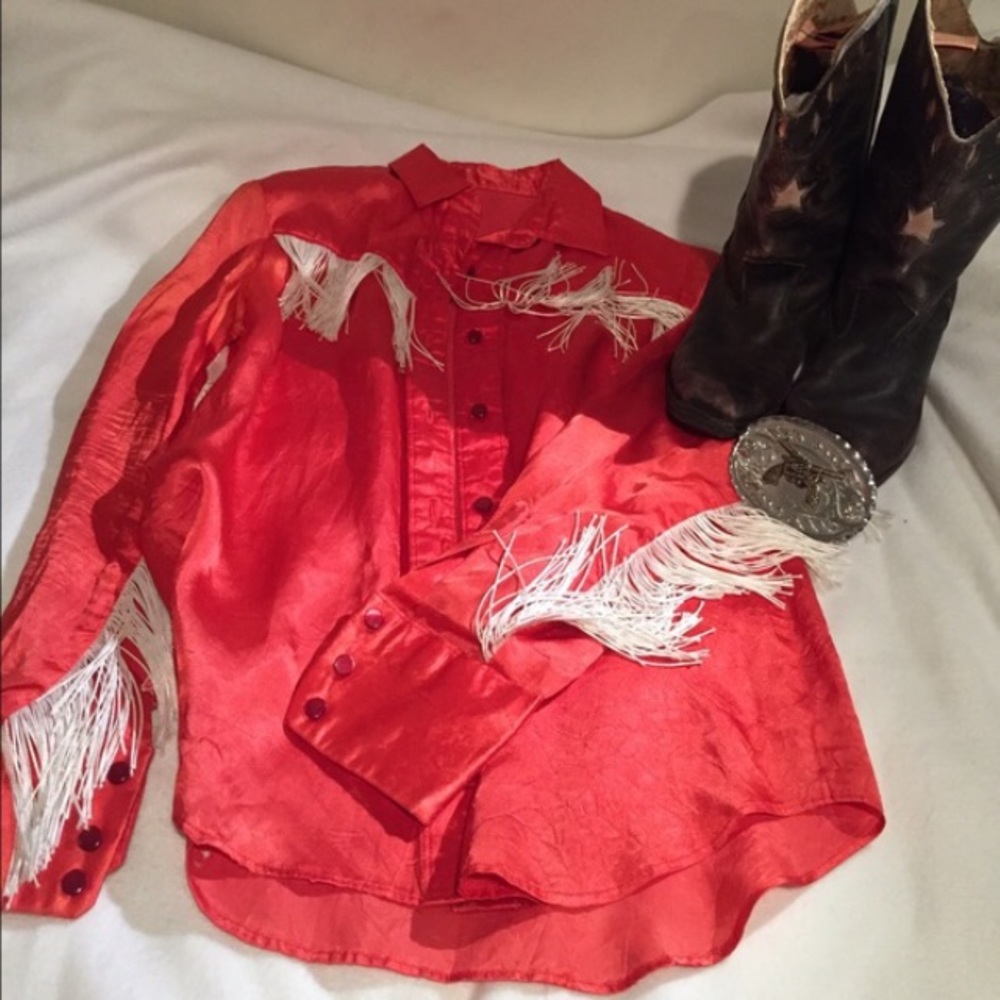 VINTAGE FRINGE COWGIRL SHIRT