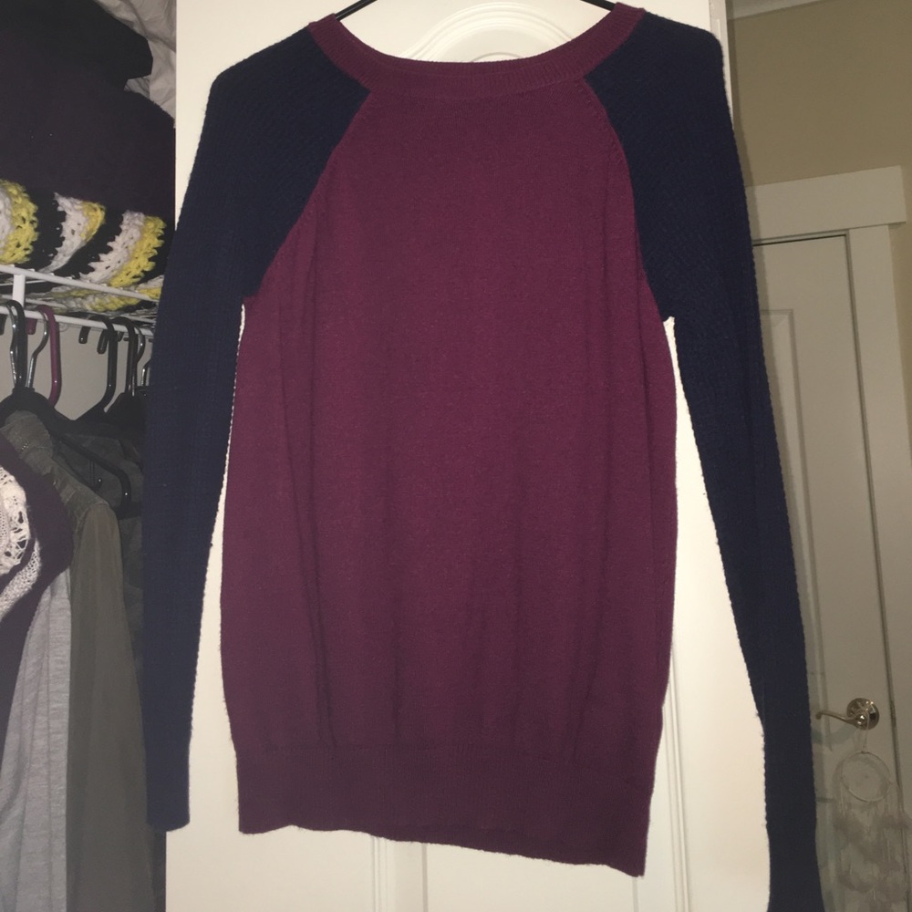 Maroon/Navy Blue sweater