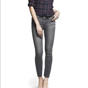 Paige stretchy gray skinny jeans