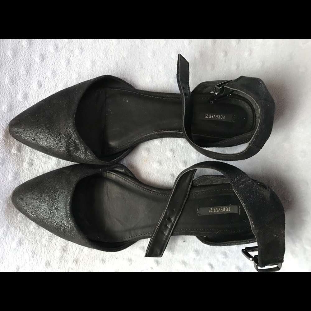 Forever 21 ankle wrap shoe