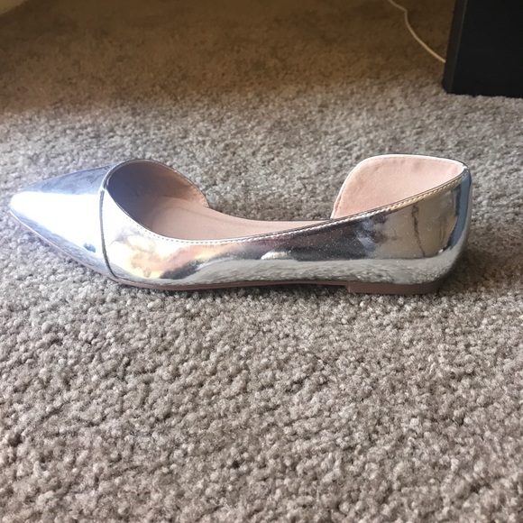 ASOS Silver Flats - Picture 3 of 6