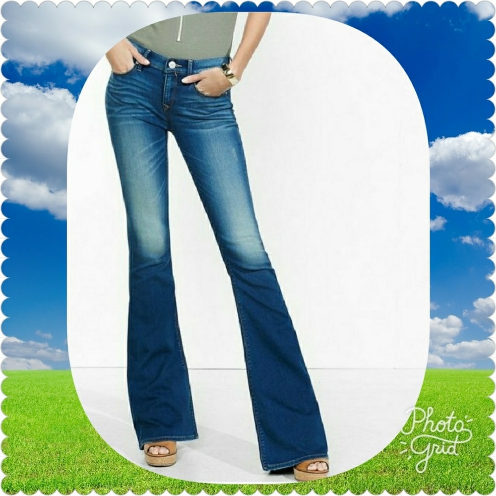 Mid Rise Express Bell Flare jeans 6Long NWOT