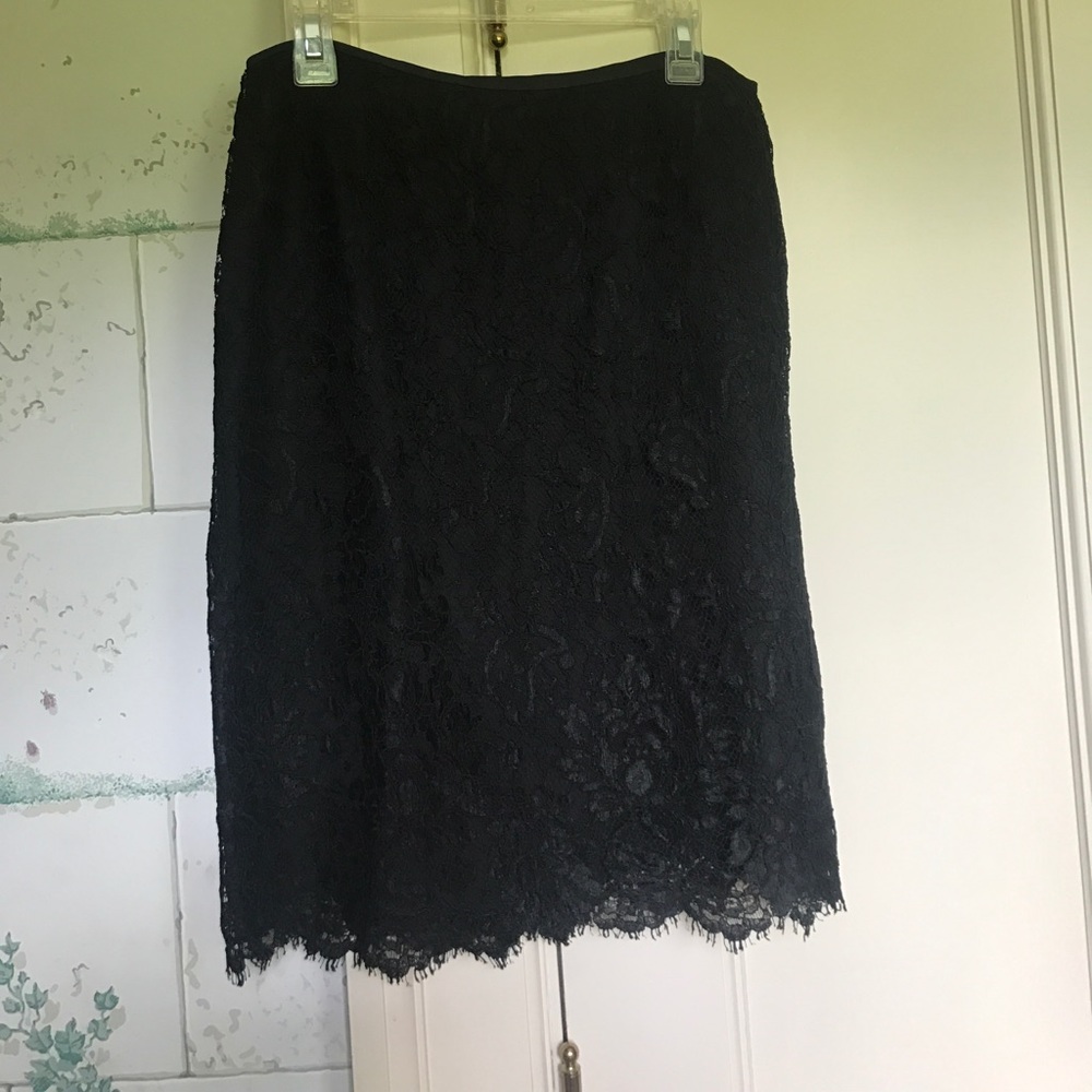 Ellen Tracy Lace Cocktail Skirt
