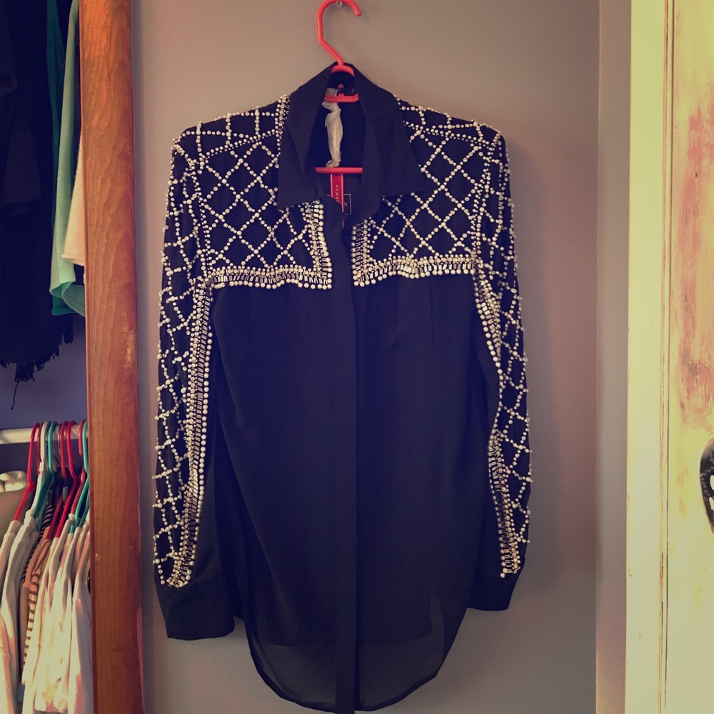 HM x Balmain Jeweled Top