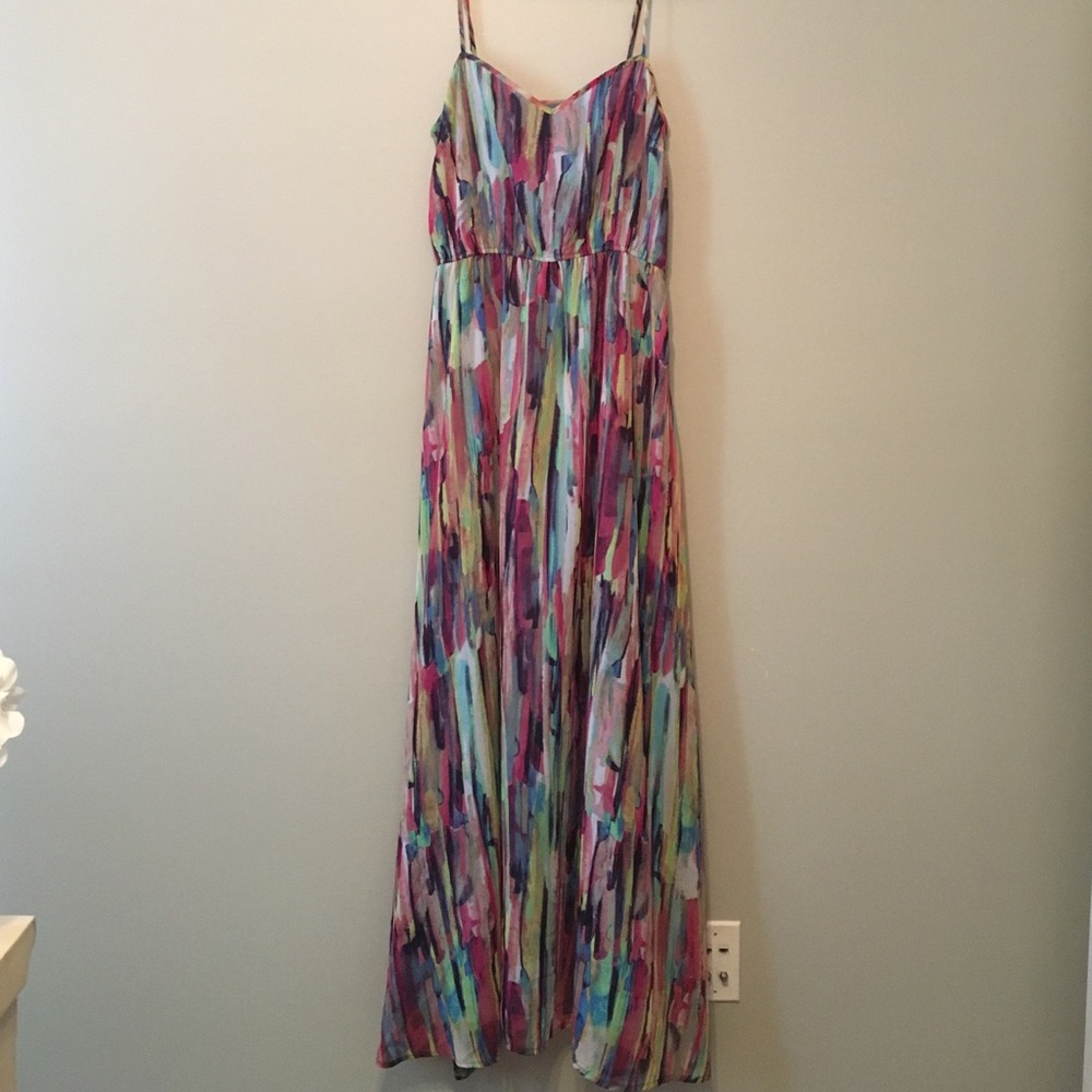 Watercolor Maxi Dress - Size 4