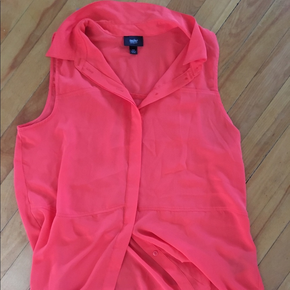 Sheer Neon Sleeveless Top