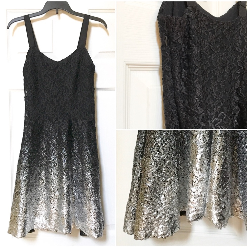 Free People Lace & Metallic