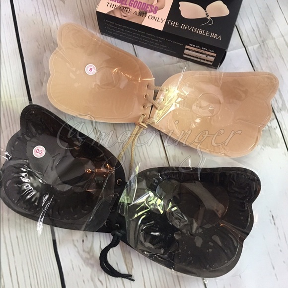 ADHESIVE STRAPLESS BRA NUDE - Picture 4 of 6