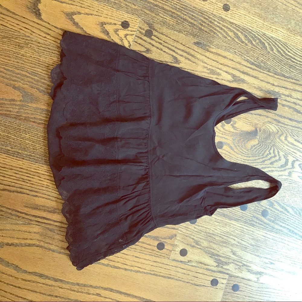 Cute black lace peplum