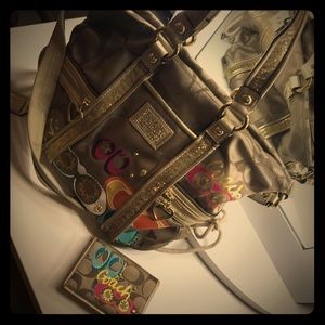 Coach bag with wallet