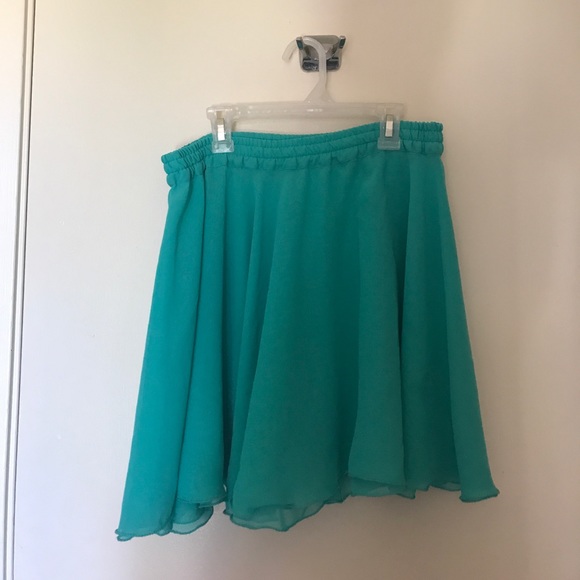 Teal sheer skirt - Picture 1 of 1