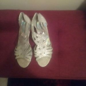 Silver shoes