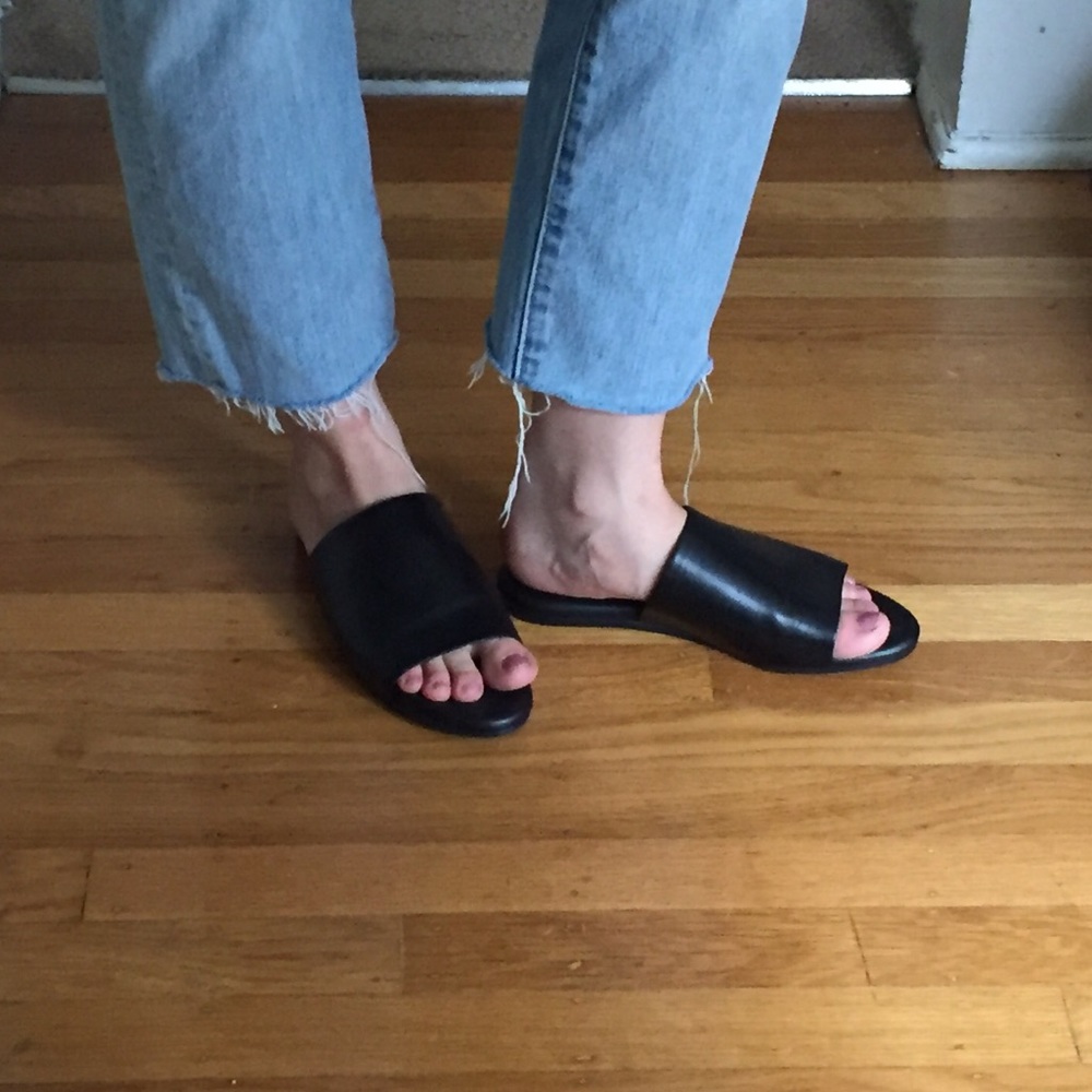 Black Slide Sandals,  Lykke Li