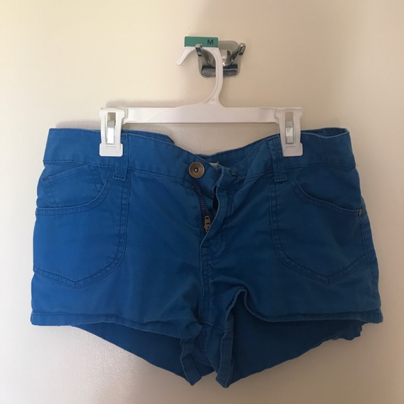 Bright Blue Denim Shorts - Picture 1 of 2