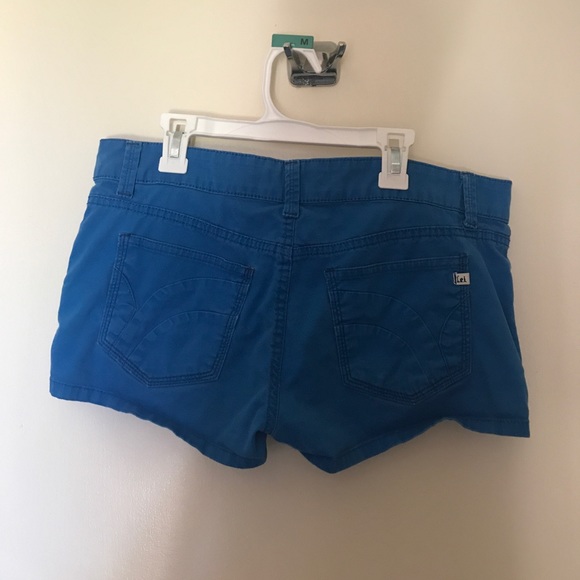 Bright Blue Denim Shorts - Picture 2 of 2
