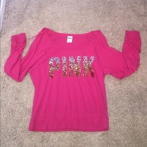 PINKcute over shoulder long sleeve