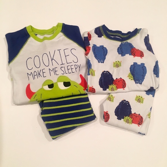 ⛔️SOLD 😴Cookies make sleepy pajamas -2 pair - Picture 2 of 6