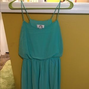 Aqua blue dress
