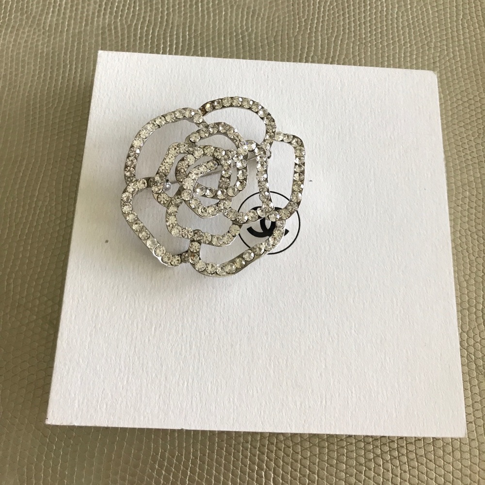 Chanel style Camillia brooch