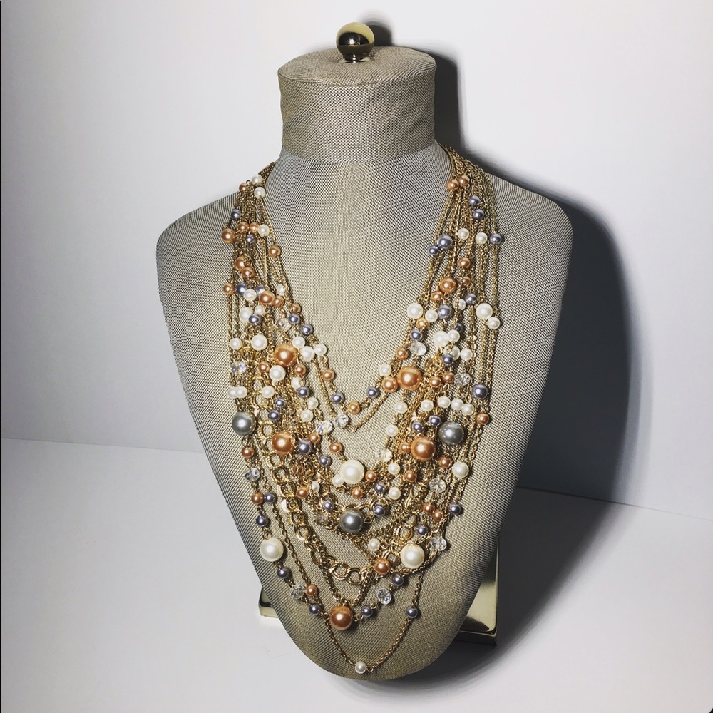 Multi Strand Statement Necklace