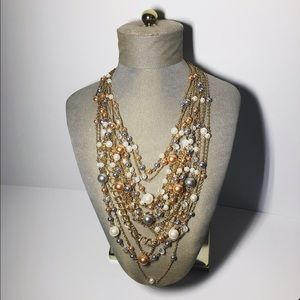 Multi Strand Statement Necklace