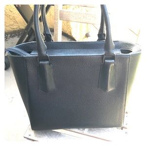 Dagne Dover Mini Tote in Black Oynx Leather