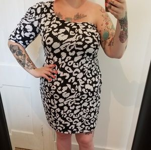 Torrid Asymmetrical leopard dress