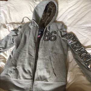 VS PINK Fur-lined jacket