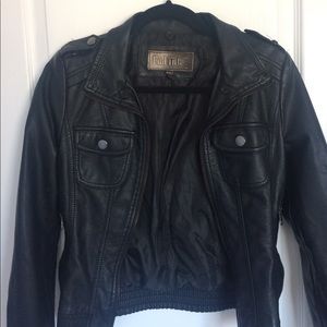 full tilt leather jacket with pockets